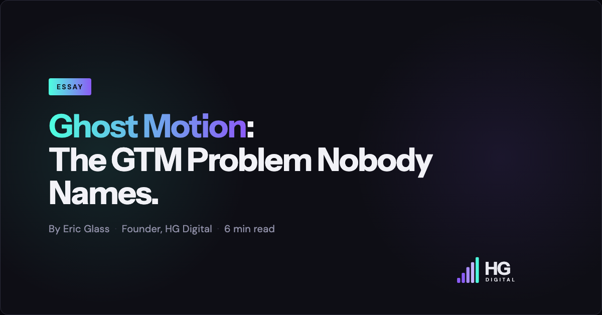 Ghost Motion: The GTM Problem Nobody Names